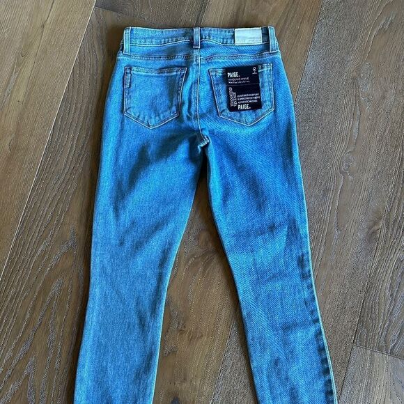 PAIGE Verdugo Ankle Mid-Rise Ultra Skinny in Sensational - Picture 9 of 9